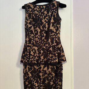 Black and gold dress.